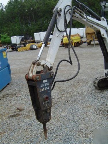 bobcat mini excavator hydraulic hammer|bobcat with jackhammer attachment.